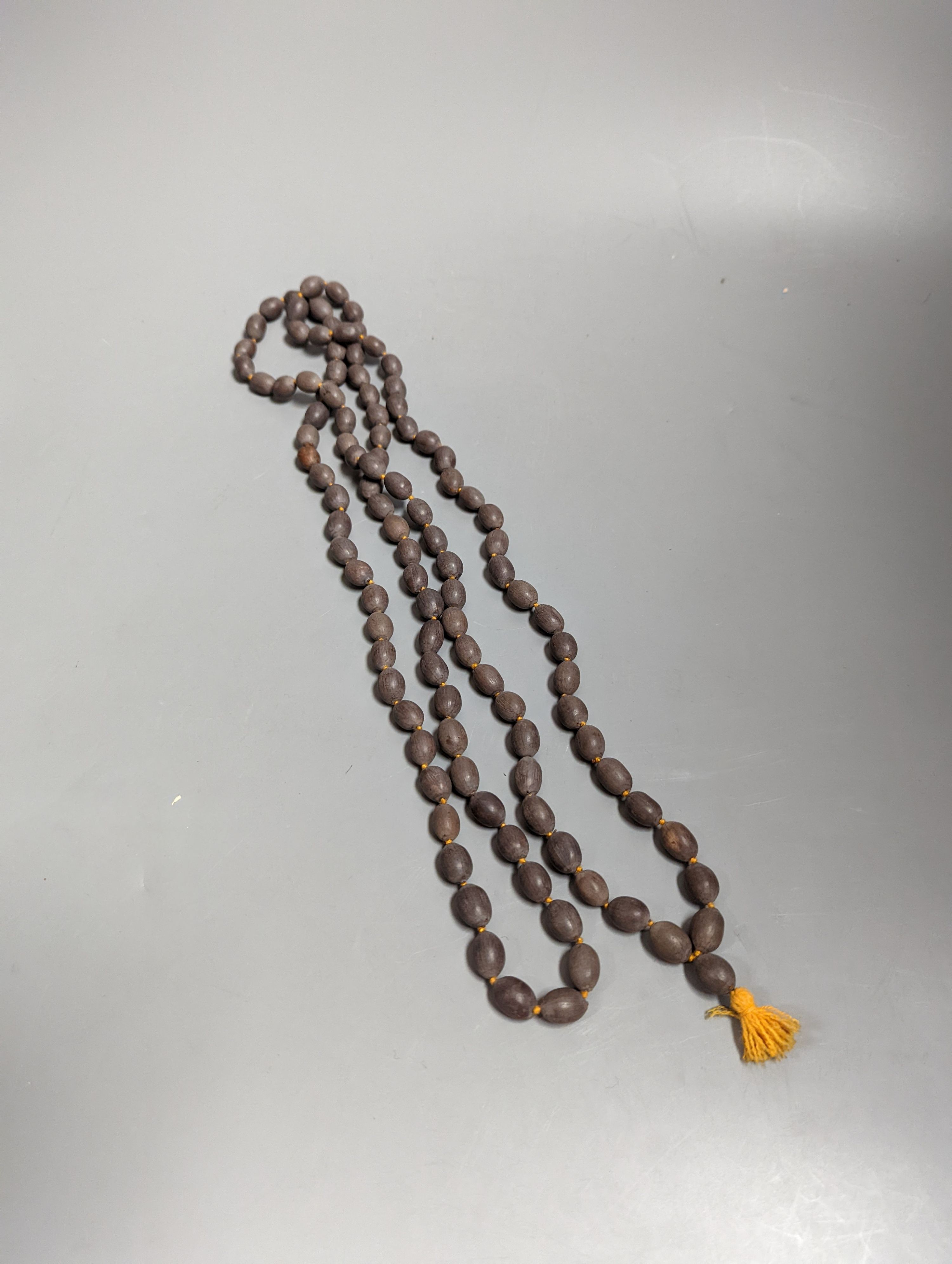 A Buddhist lotus bead rosary